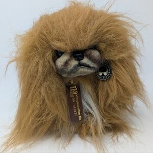Realistic Shih Tzu Brown IKC 24k Polar Puff Plush Dog Vintage Korea